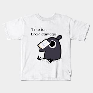 Cute Coding Crow Kids T-Shirt